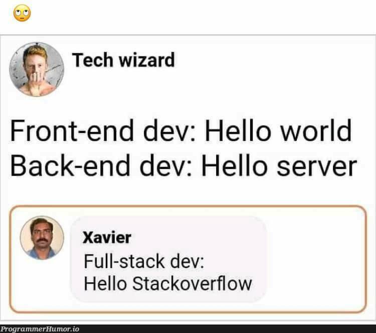 Cannot be more accurate | tech-memes, stackoverflow-memes, stack-memes, server-memes, overflow-memes, front-end-memes, back-end-memes, full-stack-memes | ProgrammerHumor.io