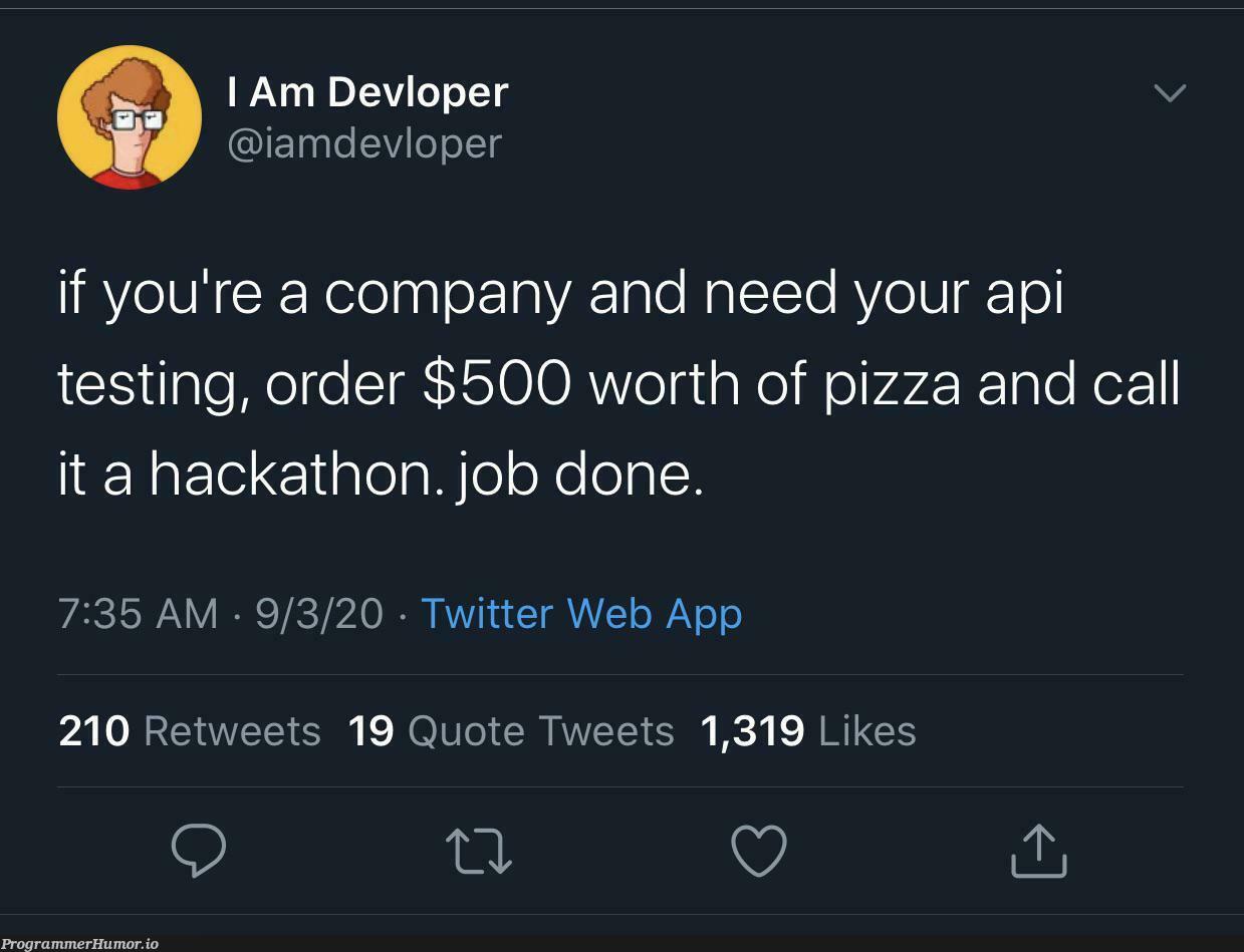 The new unpaid overtime | web-memes, testing-memes, test-memes, api-memes, IT-memes, twitter-memes, retweet-memes | ProgrammerHumor.io