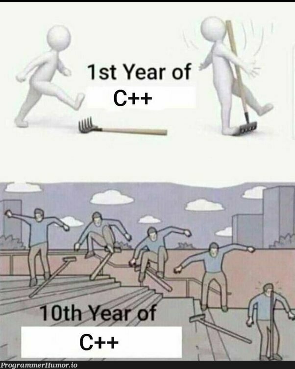 And it still does to this day... | c++-memes, IT-memes | ProgrammerHumor.io
