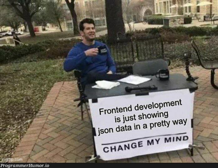 said the backend dev | backend-memes | ProgrammerHumor.io