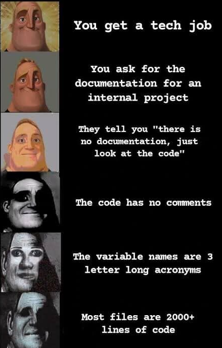 Found on a popular networking website | code-memes, tech-memes, web-memes, website-memes, lines of code-memes, network-memes, documentation-memes, variable name-memes, comment-memes | ProgrammerHumor.io