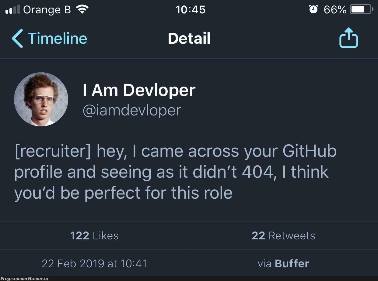 Accurate | git-memes, github-memes, recruit-memes, IT-memes, retweet-memes | ProgrammerHumor.io