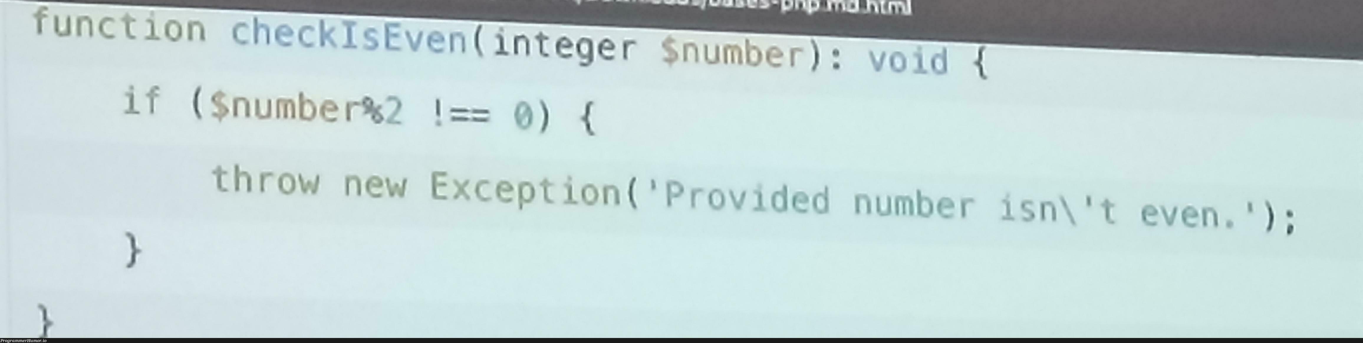 My teacher's take on isEven | function-memes, ide-memes, exception-memes | ProgrammerHumor.io