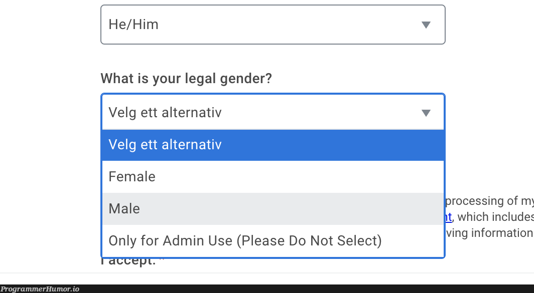Please do not select | ProgrammerHumor.io