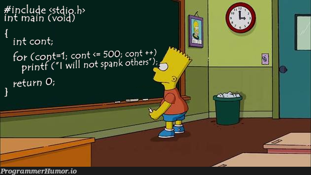 Can you be smarter than Bart Simpson? | ProgrammerHumor.io