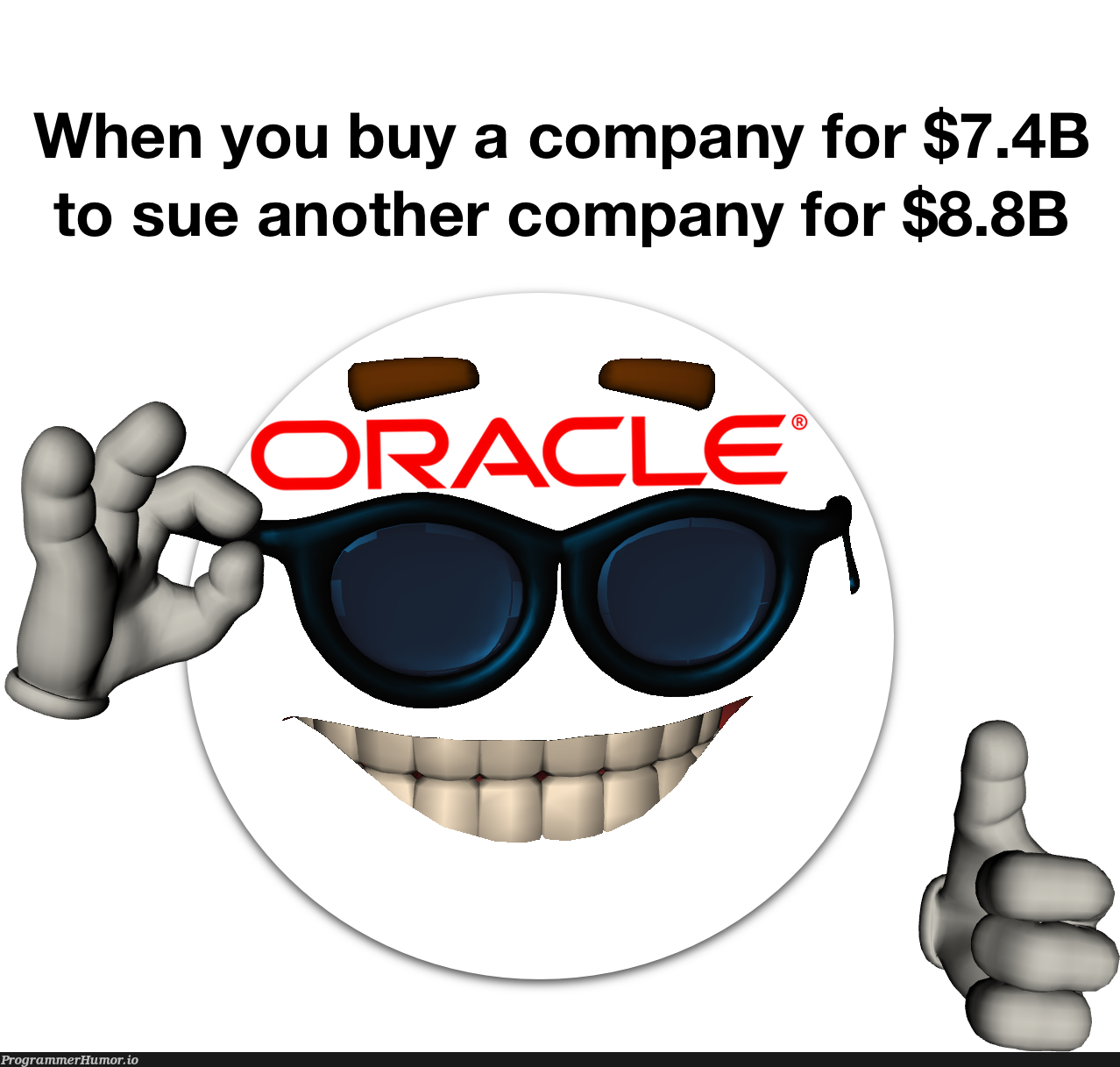 When your tech company has more lawyers than engineers | tech-memes, engineer-memes, oracle-memes | ProgrammerHumor.io