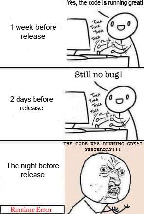 Every program release ever | code-memes, program-memes, release-memes | ProgrammerHumor.io