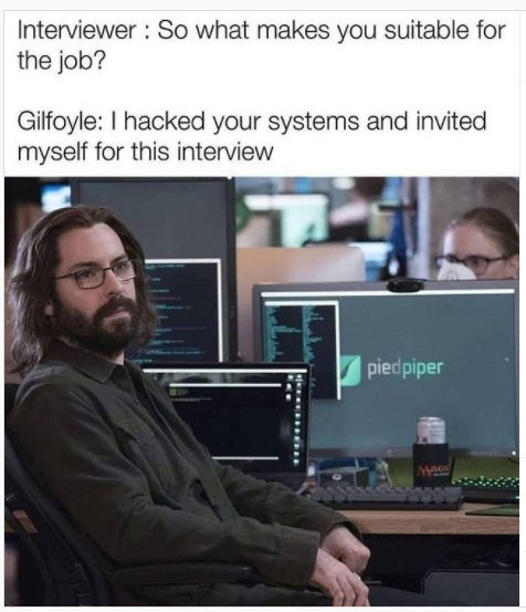 Classic gilfoyl ! | class-memes, interview-memes | ProgrammerHumor.io