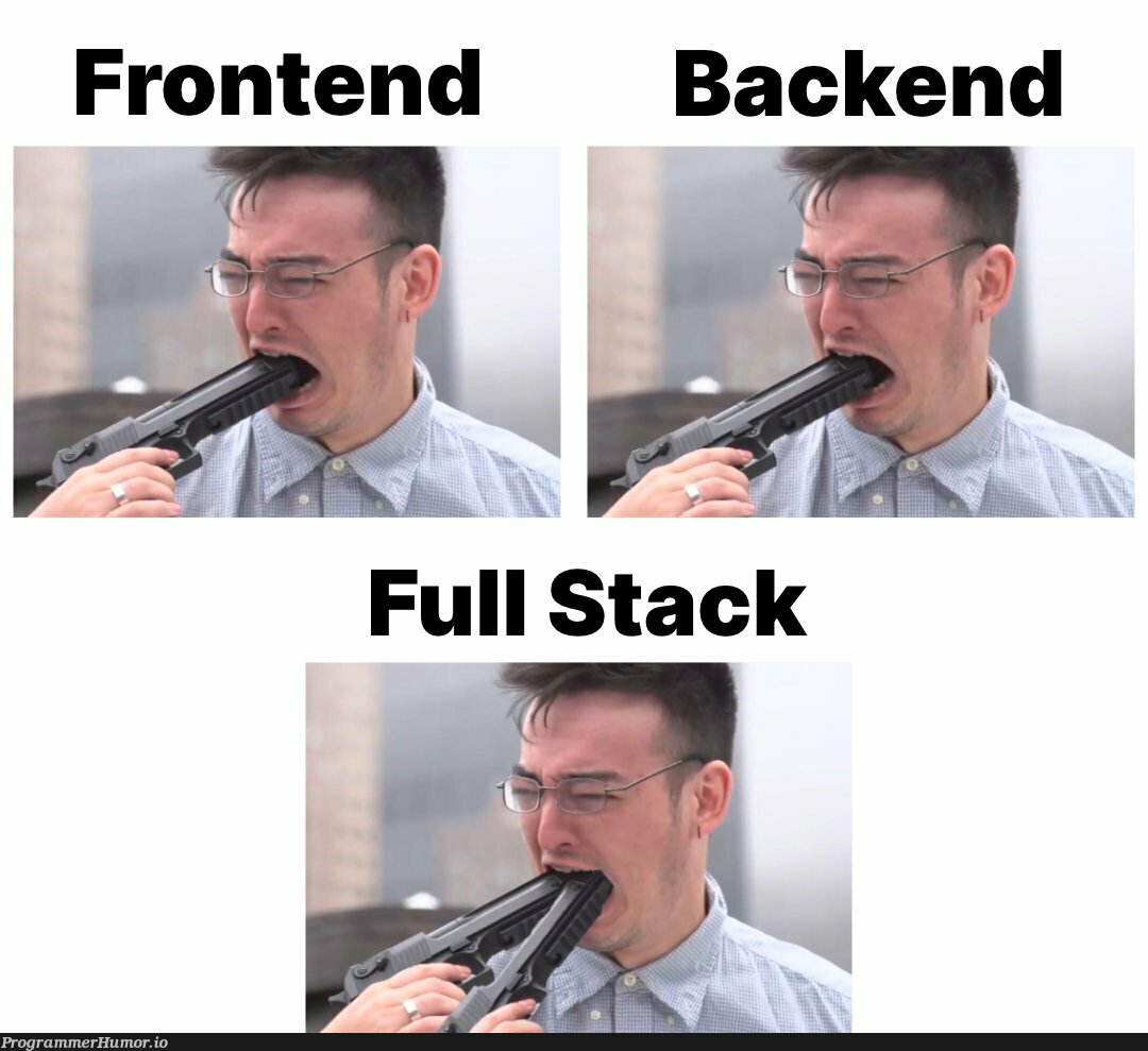 Tech stack simplified | tech-memes, backend-memes, stack-memes, frontend-memes | ProgrammerHumor.io