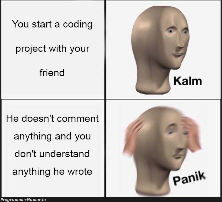 Pleaseeeeee, comment what you are coding! I don't understand it fully man | coding-memes, IT-memes, comment-memes | ProgrammerHumor.io