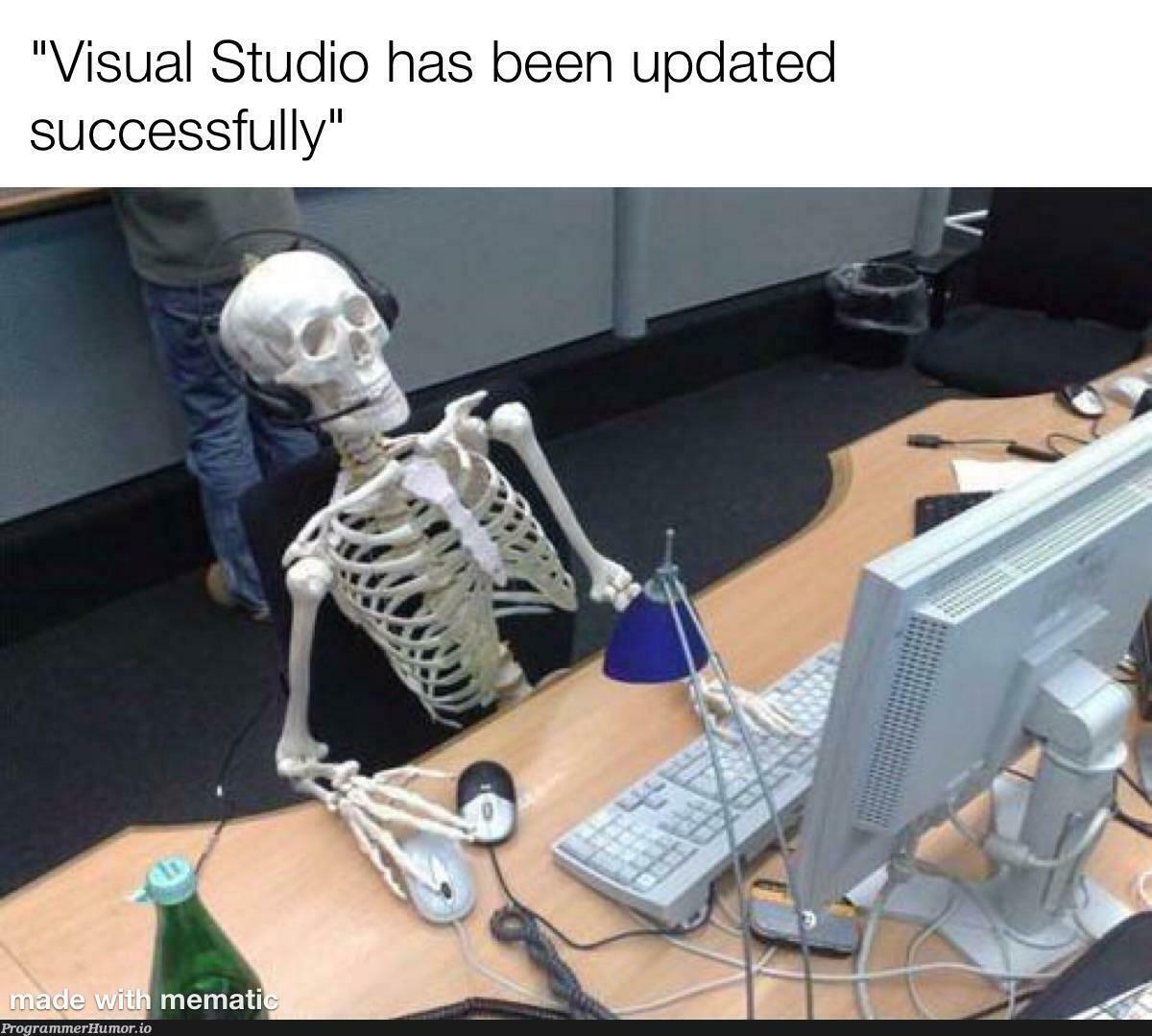 10000 years | visual studio-memes, date-memes | ProgrammerHumor.io