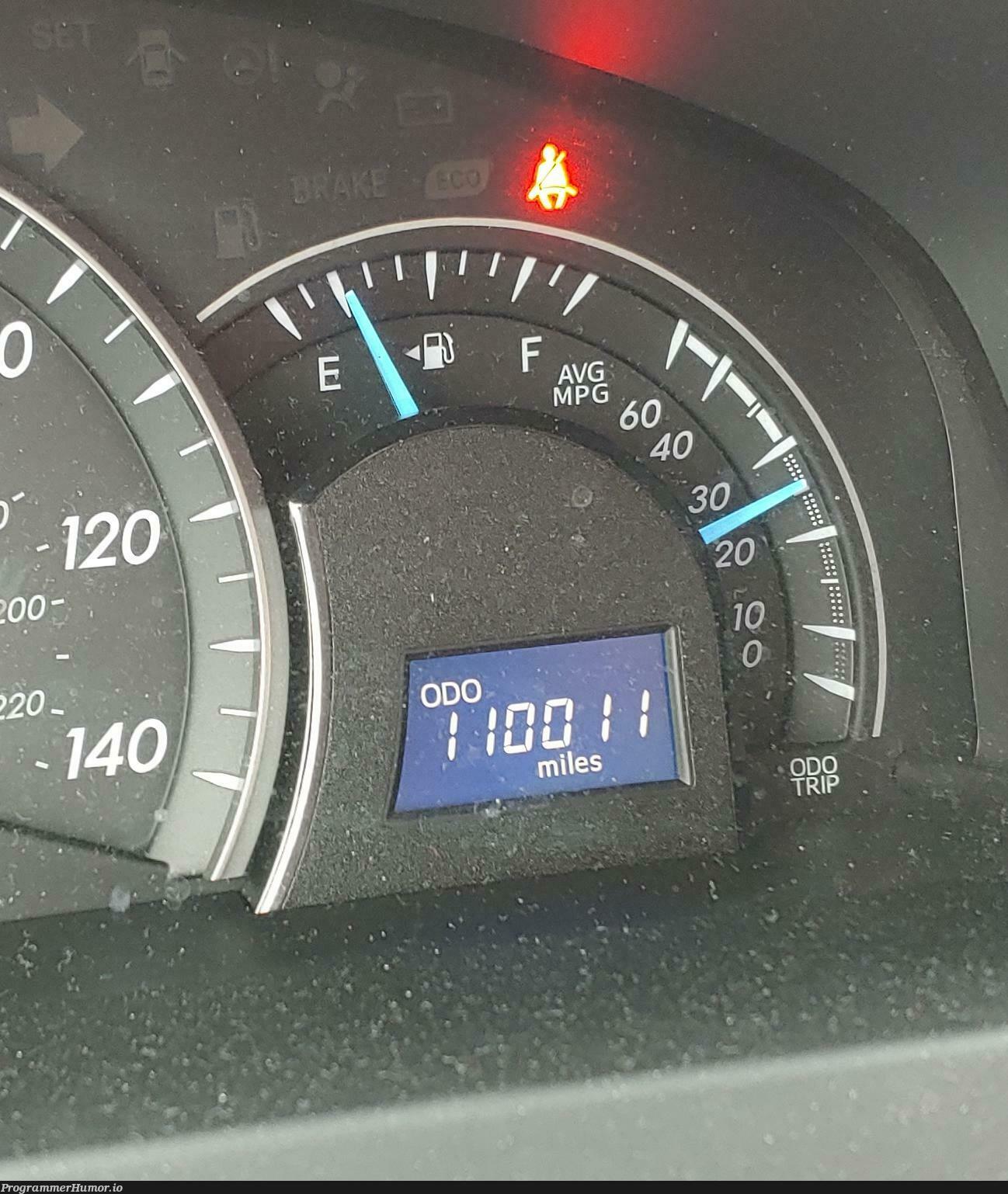 Only 51 miles... not bad for a 2015 Camry! | ProgrammerHumor.io