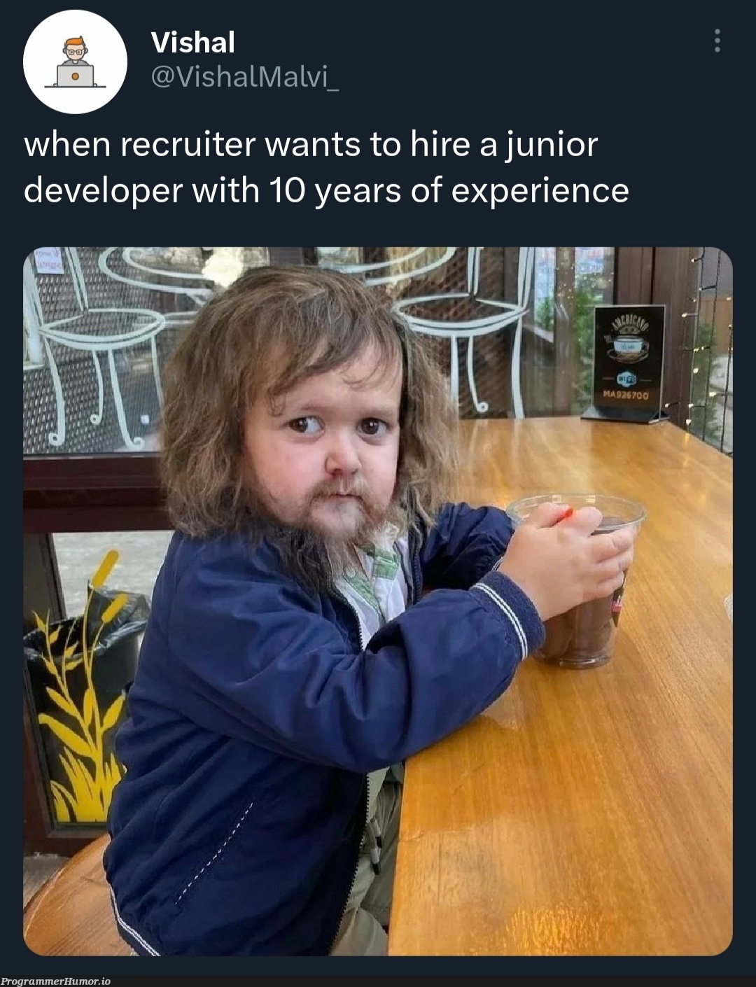 Junior developer with 10 years of experience | developer-memes, recruit-memes | ProgrammerHumor.io