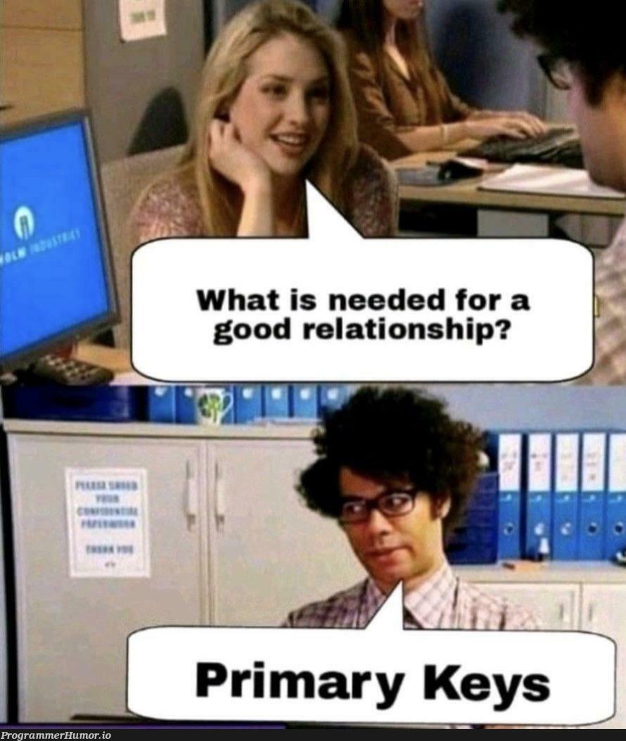 Key to Relationships | ProgrammerHumor.io