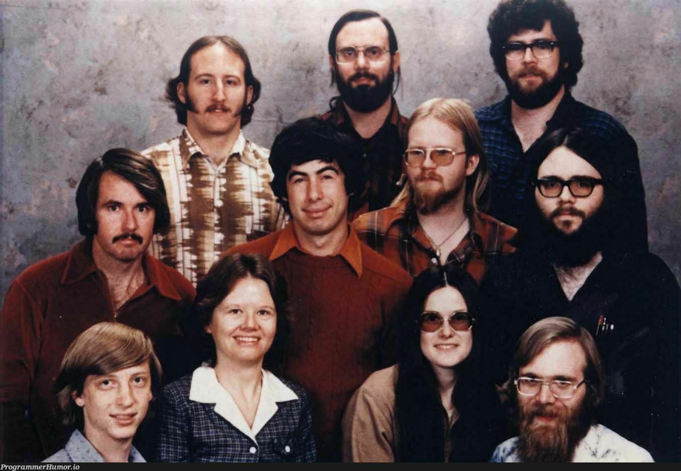 The Microsoft Team, December 7th, 1978 | microsoft-memes | ProgrammerHumor.io