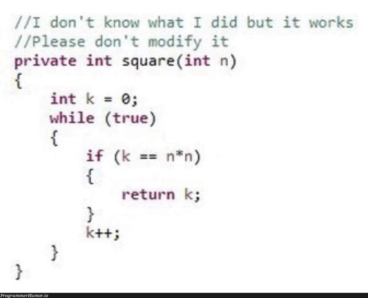 Don't modify pls | IT-memes, private-memes | ProgrammerHumor.io