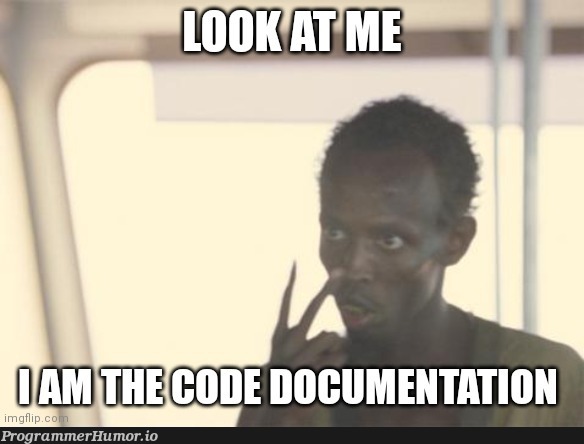 When I ask people at my new job for code docs. | code-memes, cs-memes | ProgrammerHumor.io