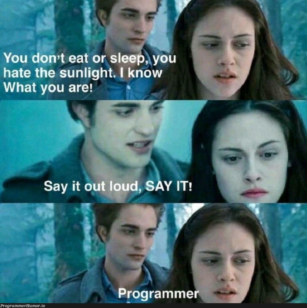 *stares in dark mode* | ProgrammerHumor.io