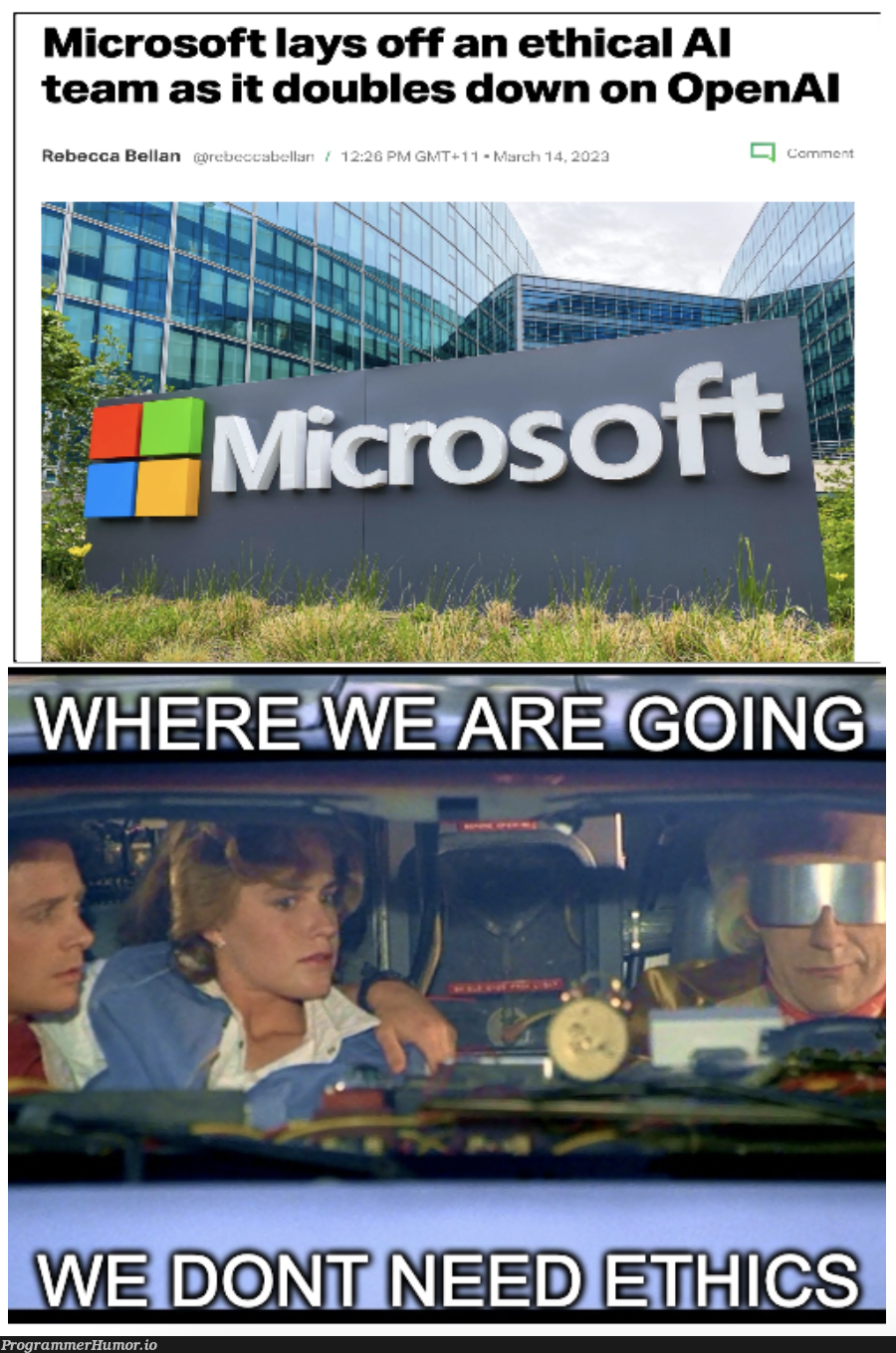 AI Ethics | microsoft-memes, IT-memes, cs-memes | ProgrammerHumor.io