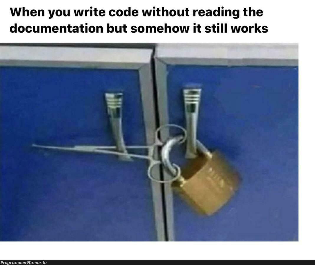 Programming in a nutshell | programming-memes, code-memes, program-memes, shell-memes, IT-memes, documentation-memes | ProgrammerHumor.io