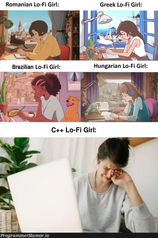 Would a Python Lo-Fi girl cry? | python-memes | ProgrammerHumor.io