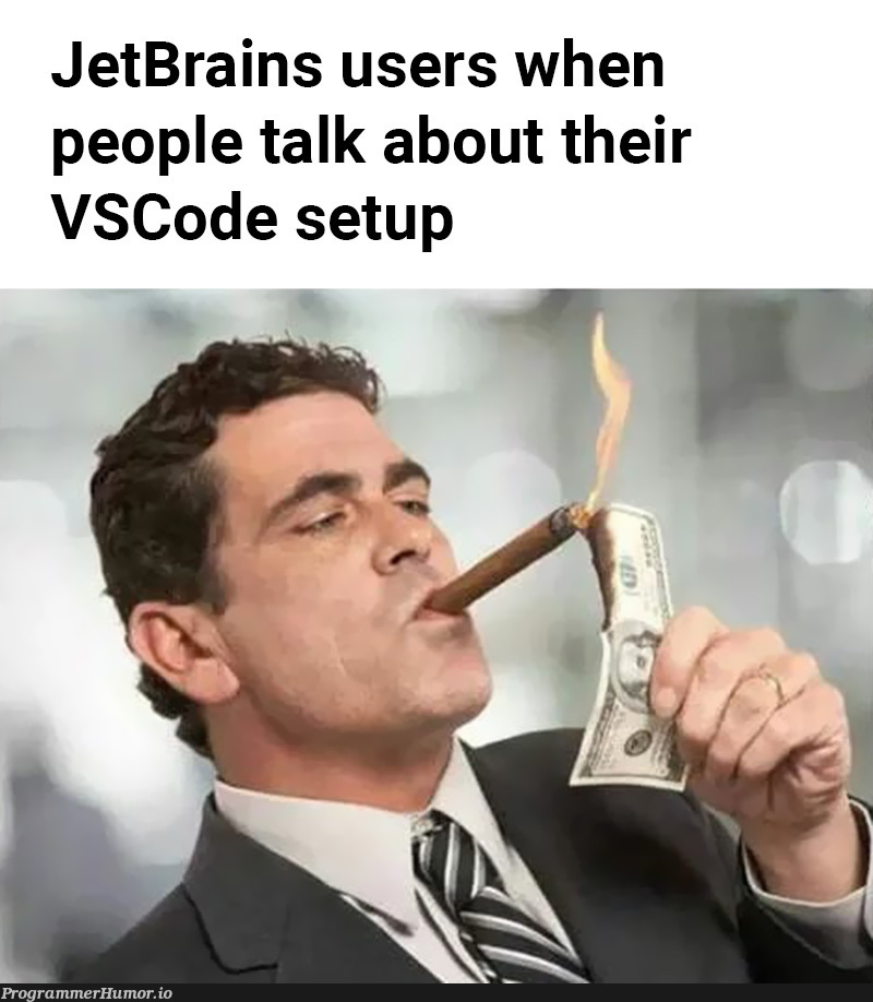 Worth every penny though | code-memes, vscode-memes, jetbrains-memes | ProgrammerHumor.io