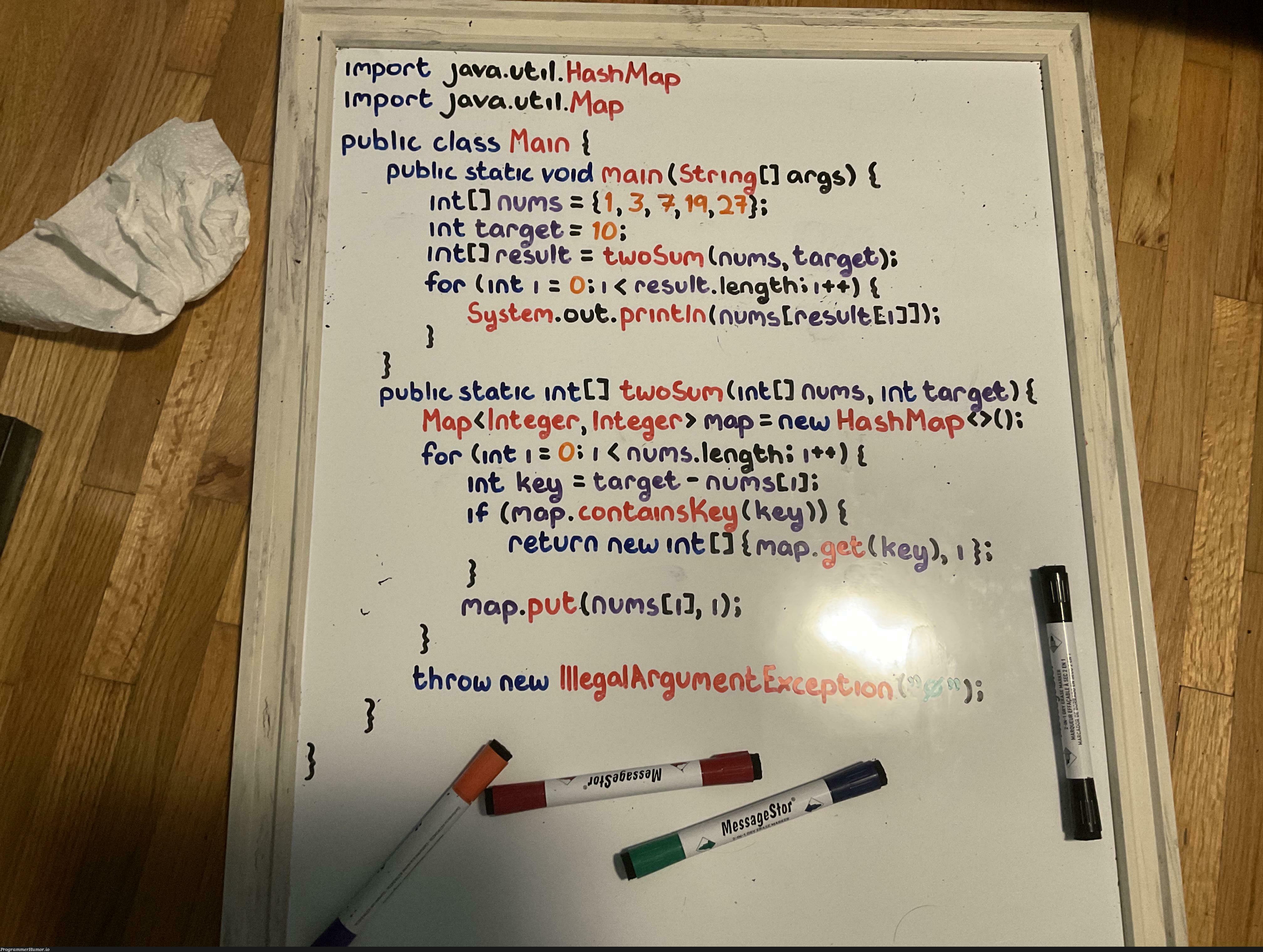 The Best IDE, a whiteboard. | java-memes, ide-memes, public-memes | ProgrammerHumor.io