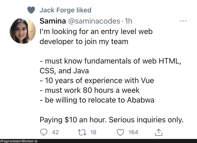 Industry standards. | developer-memes, html-memes, css-memes, web developer-memes, code-memes, java-memes, web-memes, try-memes, loc-memes, rds-memes, vue-memes, ML-memes, cs-memes | ProgrammerHumor.io