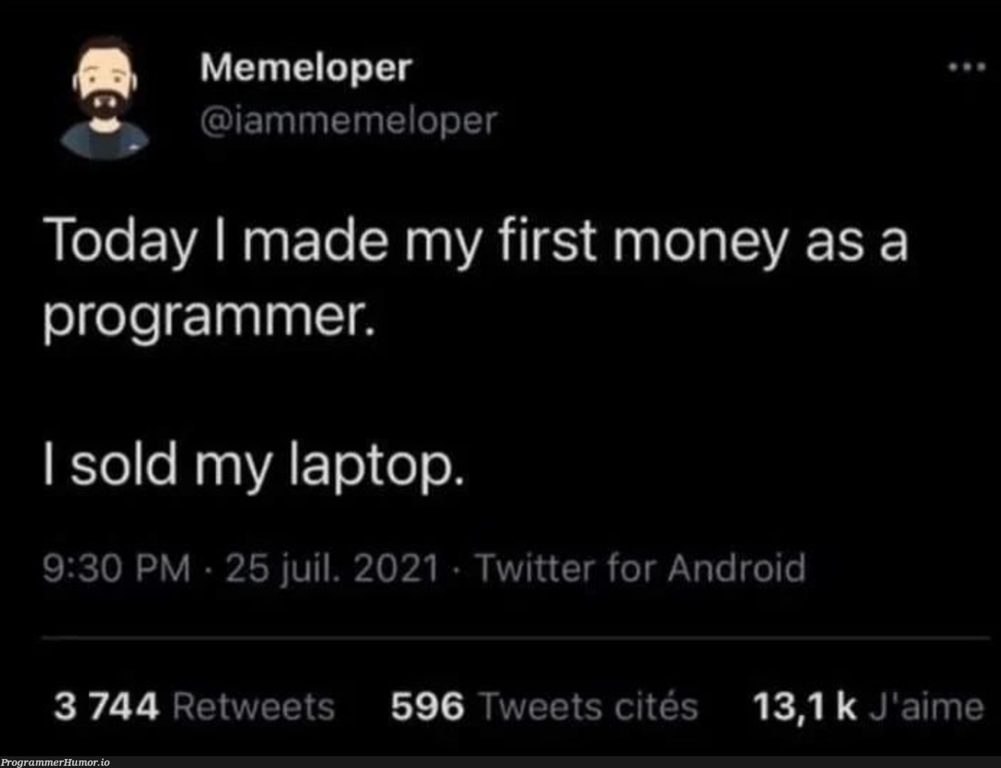 He's out of the matrix | programmer-memes, android-memes, program-memes, laptop-memes, twitter-memes, retweet-memes | ProgrammerHumor.io