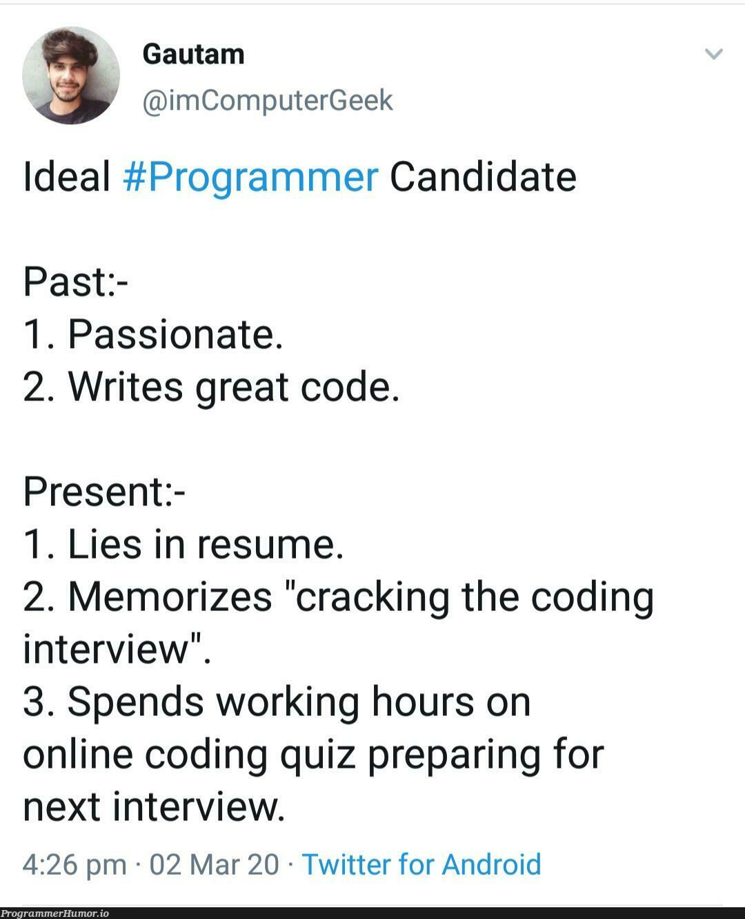 Today's coder in nutshell | programmer-memes, coding-memes, code-memes, computer-memes, coder-memes, geek-memes, android-memes, program-memes, shell-memes, date-memes, idea-memes, ide-memes, twitter-memes, interview-memes | ProgrammerHumor.io