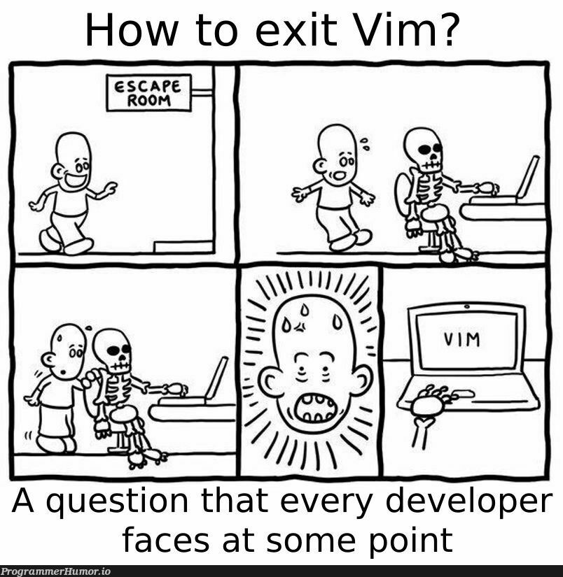 Not everyone knows | developer-memes, vim-memes | ProgrammerHumor.io