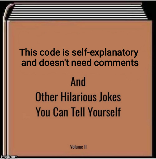 And after a break, you don't remember anything | code-memes, comment-memes | ProgrammerHumor.io