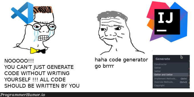 Who writes getters anyways | code-memes | ProgrammerHumor.io