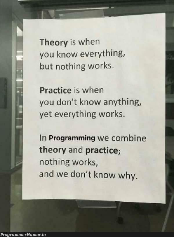 At least we know that we don't know | programming-memes, program-memes | ProgrammerHumor.io