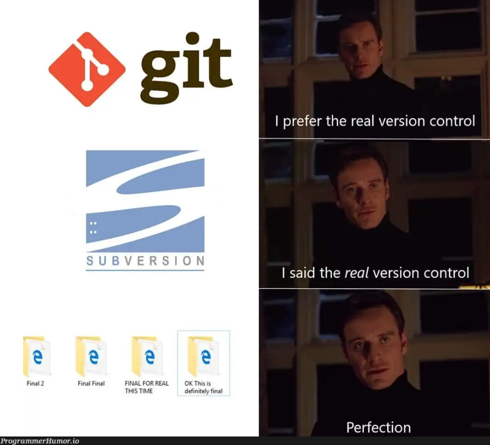 so what do you use? | version-memes, version control-memes | ProgrammerHumor.io