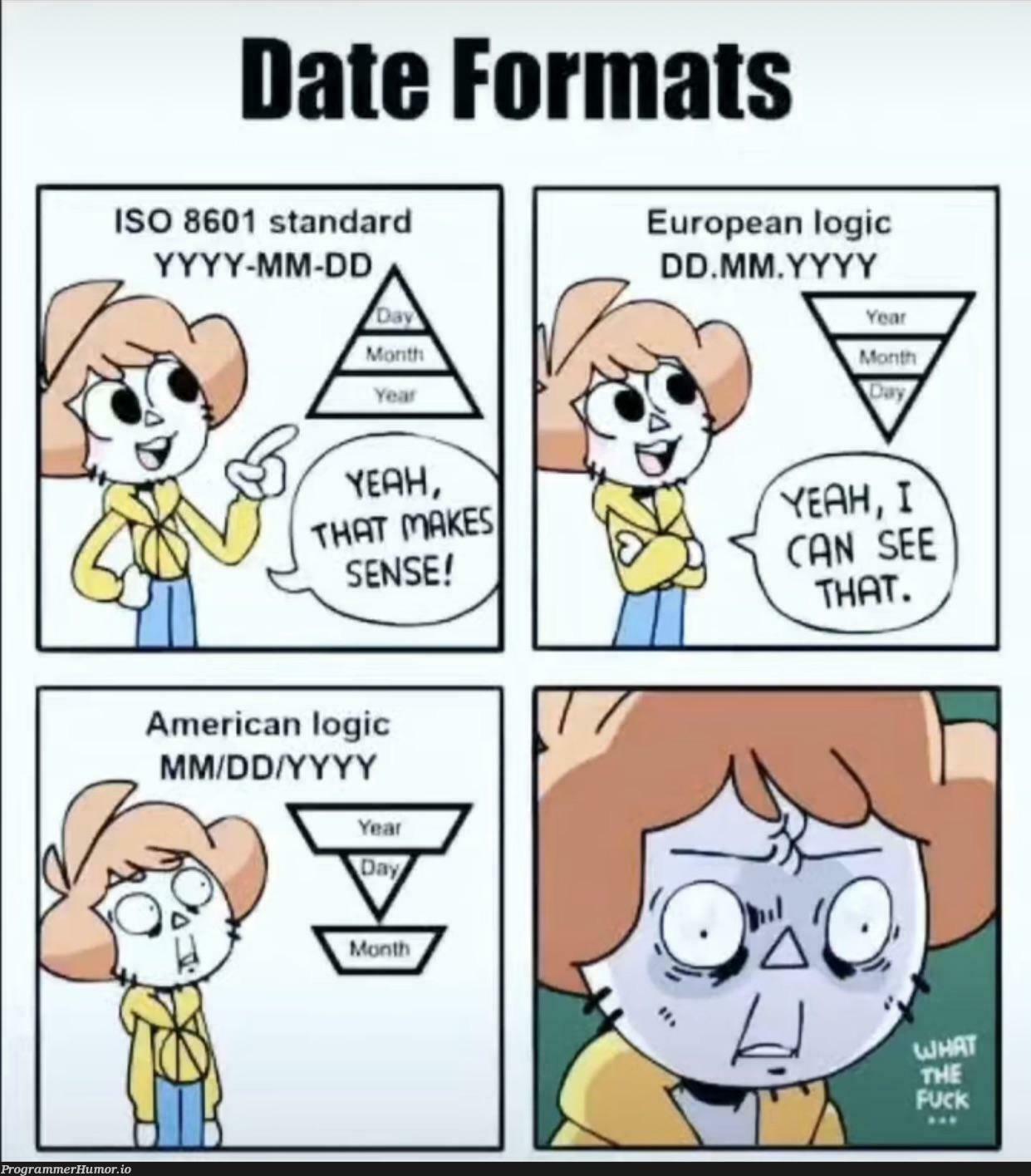 Give me a new date format please 🥲 | date-memes | ProgrammerHumor.io