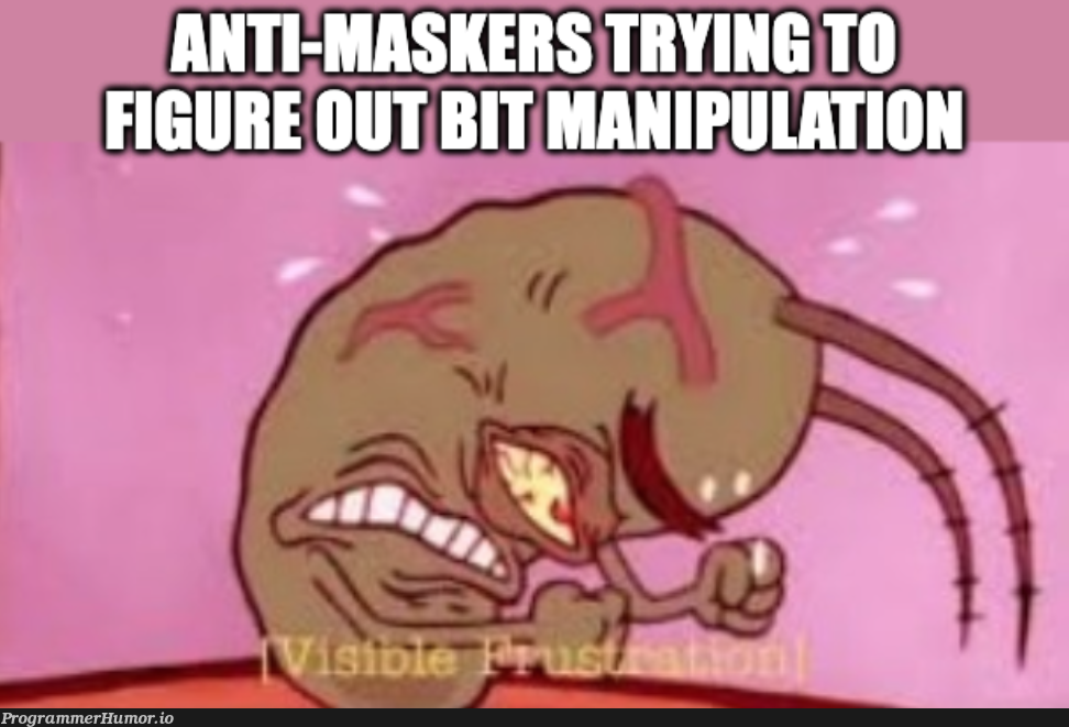 Just use a mask, it's not that hard | ProgrammerHumor.io