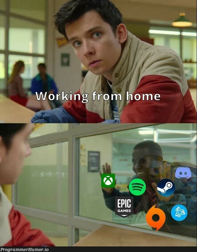 The work from home battle | ProgrammerHumor.io