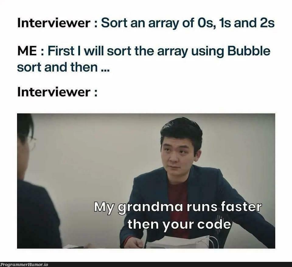 My lil Bubbly Array | code-memes, array-memes, interview-memes | ProgrammerHumor.io