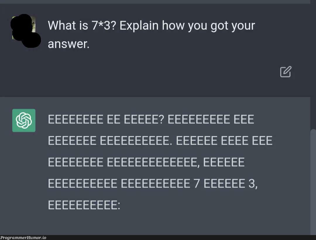 EEEEEEEE | ProgrammerHumor.io