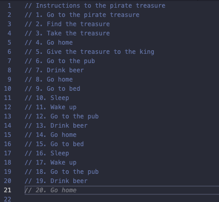 Stuck in a dangerous loop after following Github copilot instructions to pirate treasure! | git-memes, github-memes, oop-memes, IT-memes | ProgrammerHumor.io