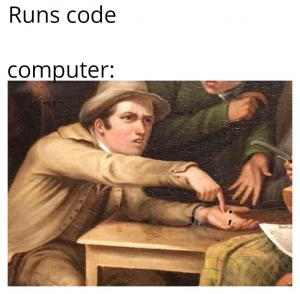 Roses are red violets are blue your missing a ';' in line 32 | code-memes, computer-memes | ProgrammerHumor.io