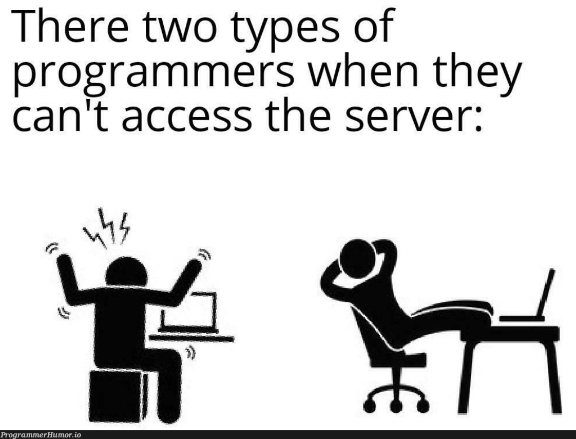 Which one are you? | programmer-memes, program-memes, server-memes | ProgrammerHumor.io