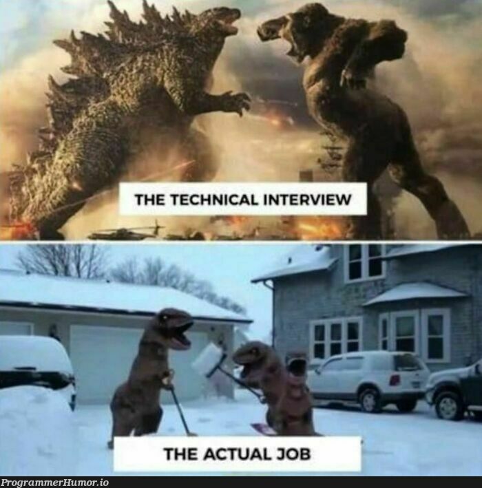 Interview vs Actual Job. | interview-memes | ProgrammerHumor.io