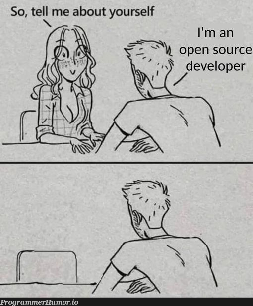 And she's gone | developer-memes, open source-memes | ProgrammerHumor.io