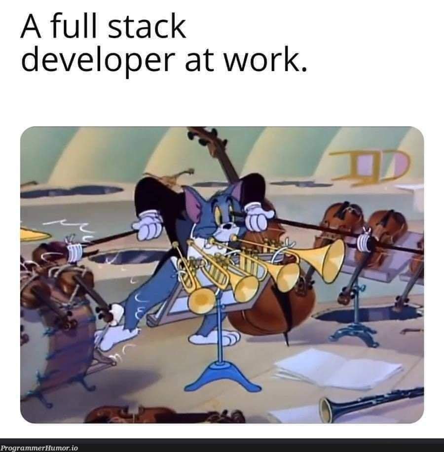 Pull stack developer | developer-memes, stack-memes, full stack-memes | ProgrammerHumor.io