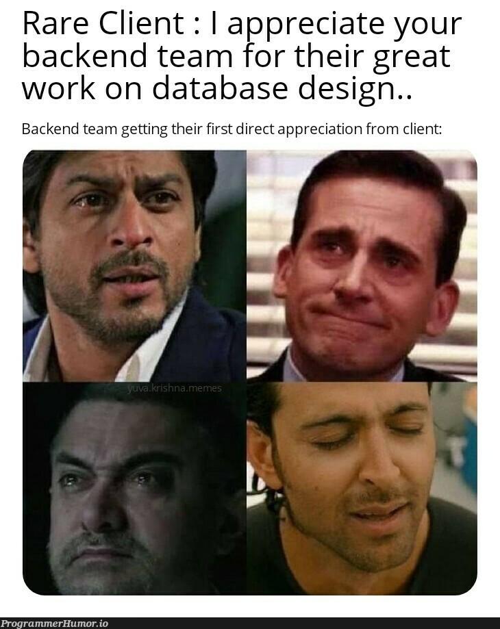 Why should UI guys get all the fun.. | design-memes, backend-memes, data-memes, database-memes, cli-memes | ProgrammerHumor.io