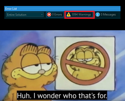 I think the compiler is trying to tell me something | try-memes, compiler-memes | ProgrammerHumor.io
