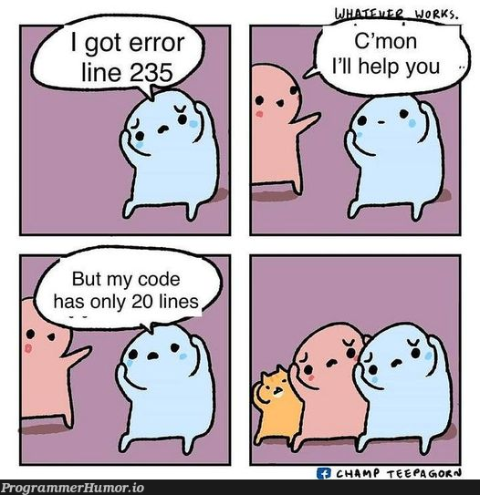 Existential crisis | code-memes, error-memes | ProgrammerHumor.io