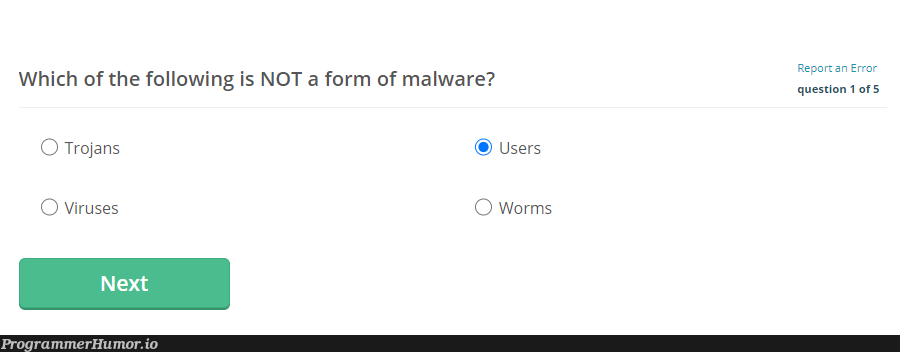 Had to do a double take | virus-memes, error-memes | ProgrammerHumor.io